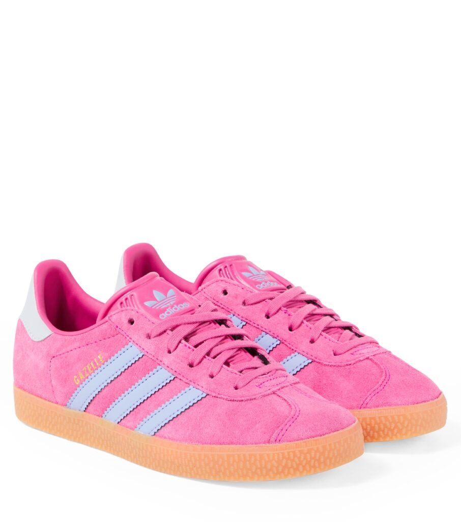 Baskets Gazelle en daim et cuir