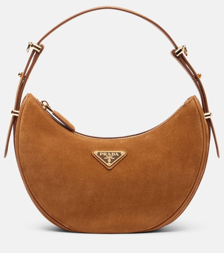 Sac Prada Arqué en daim