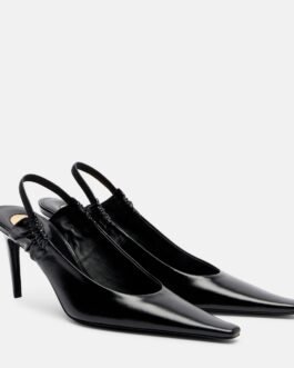 Escarpins en cuir noir Saint Laurent Nero, élégance parisienne depuis 1961