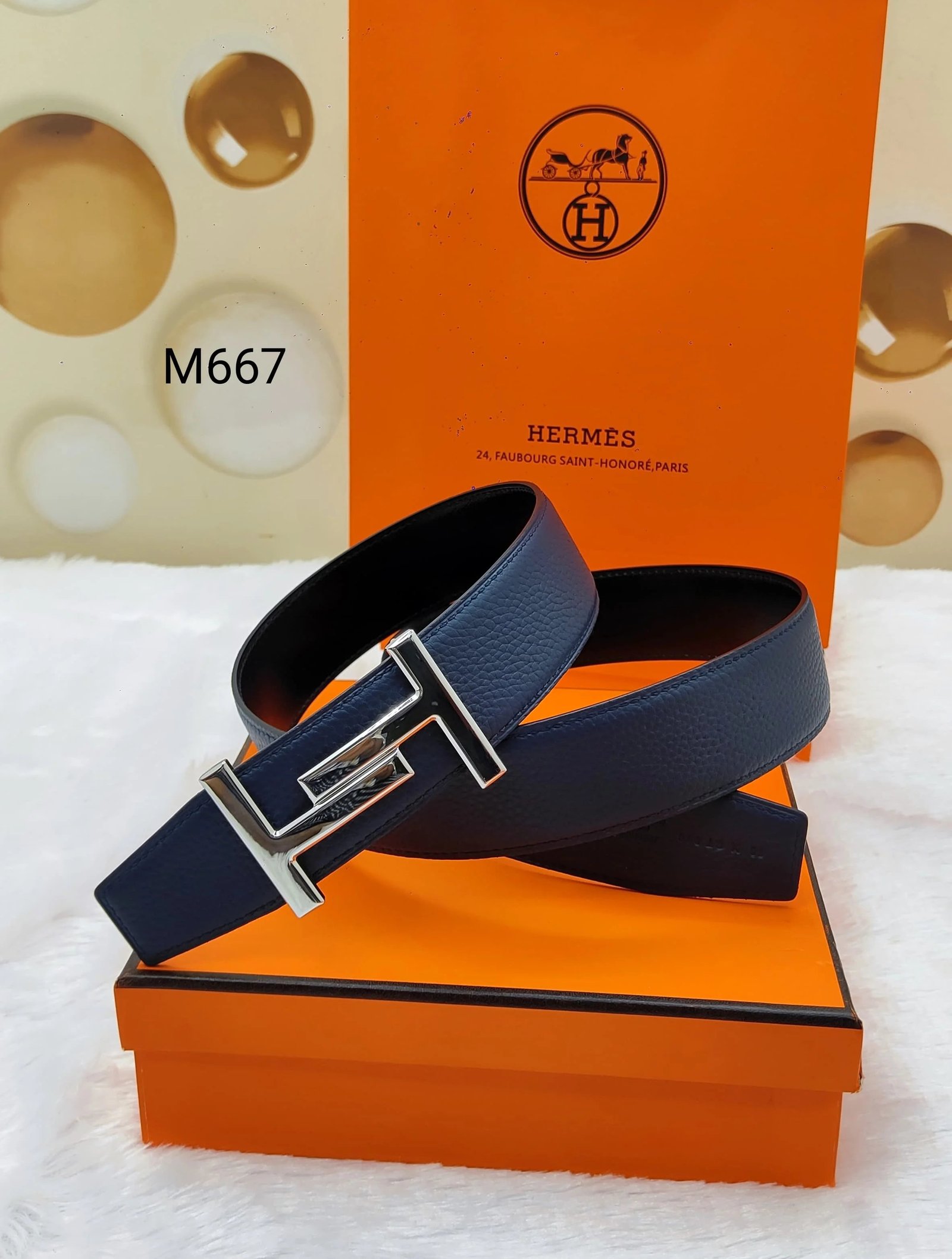 HERMES || Ceinture Constance réversible