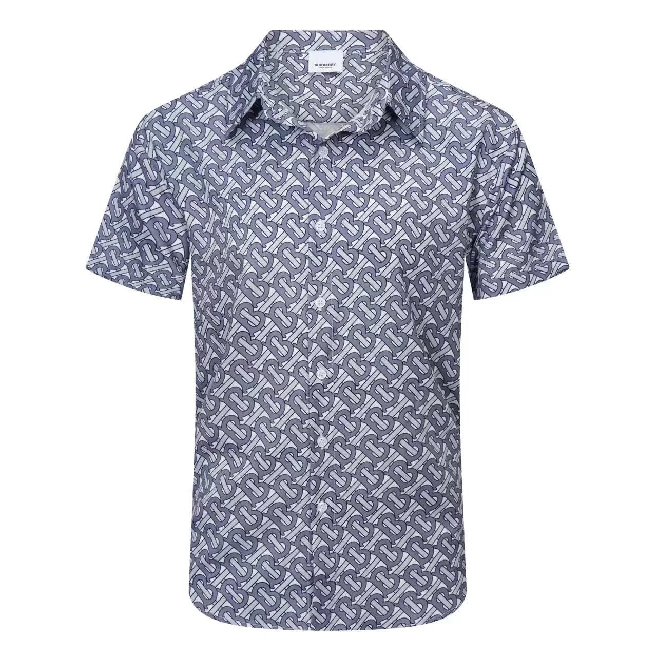 BURBERRY || Chemise à imprimé monogramme TB sur toute la surface