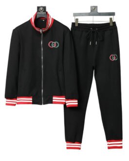 GUCCI || Survêtement en coton à imprimé GG entrelacé