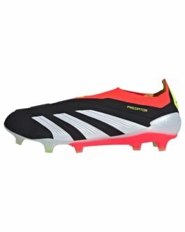 PREDATOR ELITE - Chaussures de football pour terrain sec - core black   cloud white   solar red - core black   cloud white   solar red