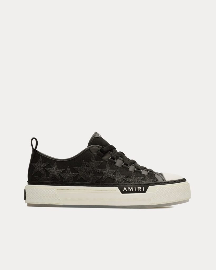 Baskets basses noires pailletées Stars Court