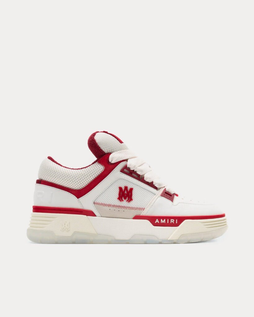 Baskets basses MA-1 blanches/rouges