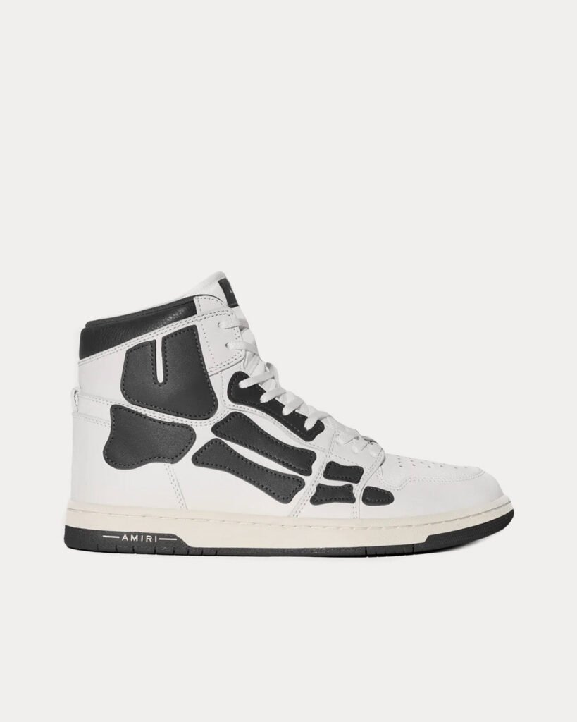Baskets montantes Skel-Top Hi blanches/noires