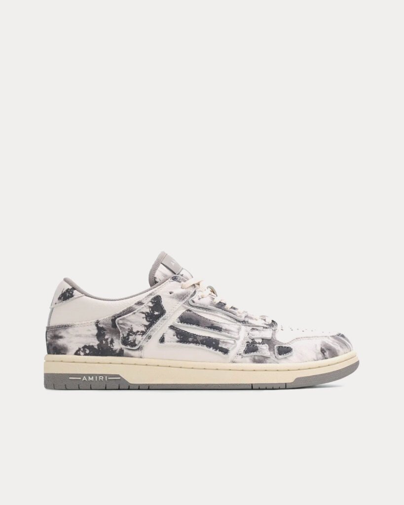 Baskets basses grises tie-dye Skel Top