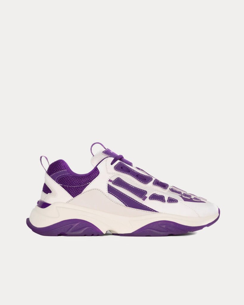 Baskets basses Bone Runner violettes et blanches