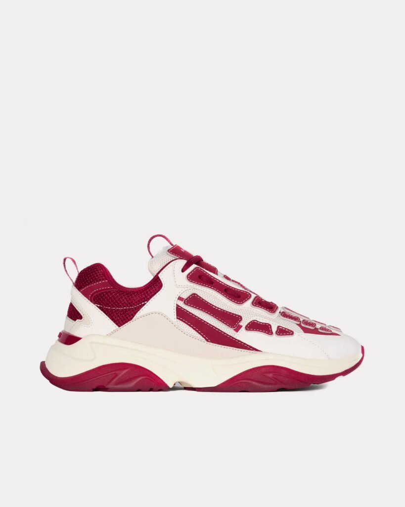 Baskets basses Bone Runner rouges et blanches