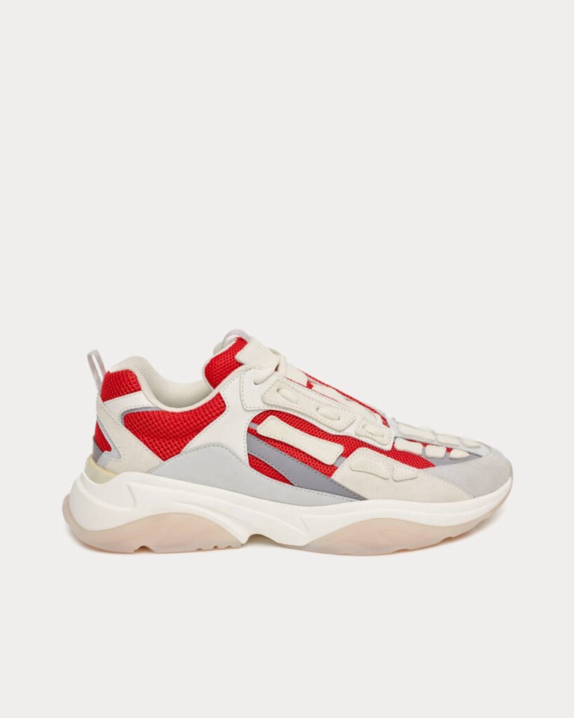 Baskets basses Bone Runner rouges et blanches