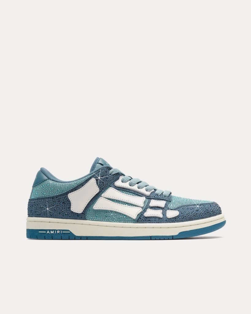 Baskets basses bleues Crystal Skel-Top