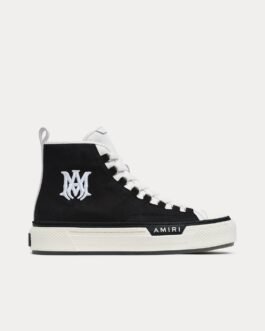 Baskets montantes MA Court Hi noires et blanches