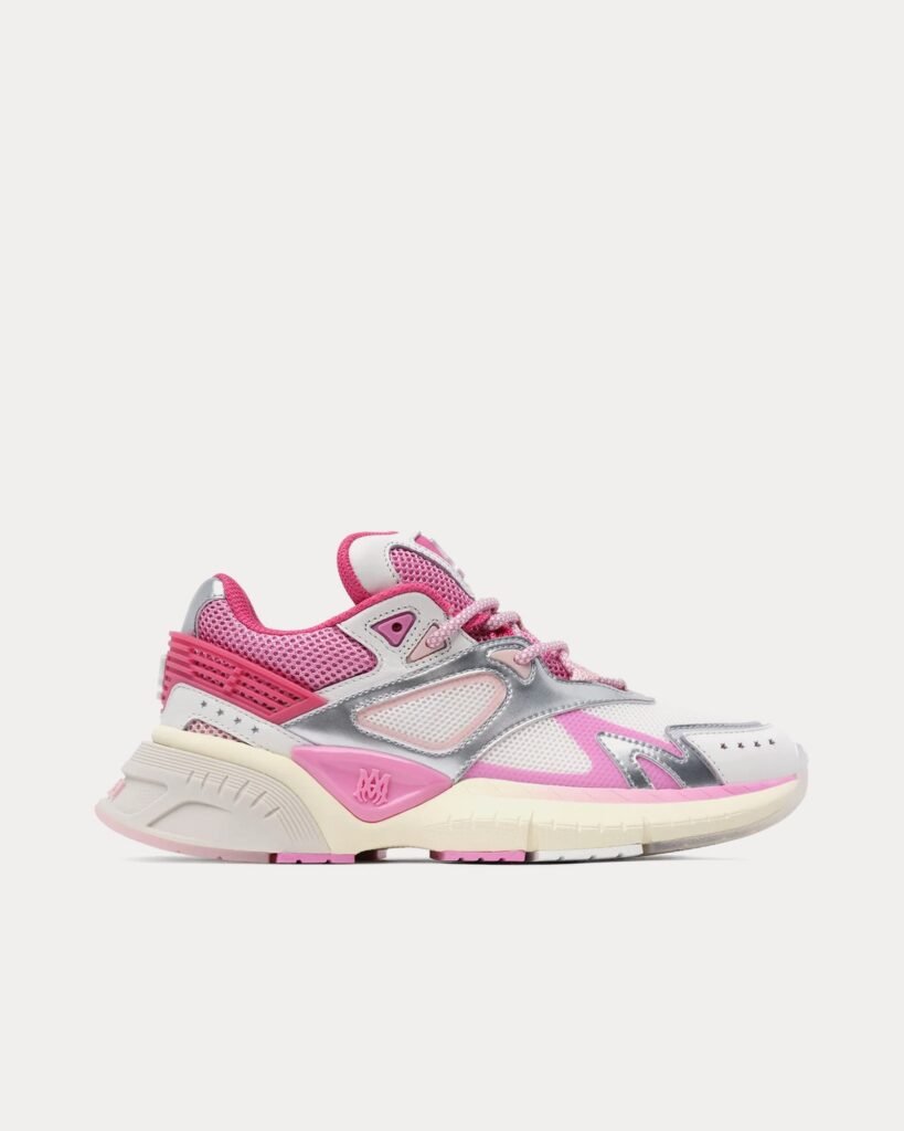 Baskets basses MA Runner rose fuchsia / blanc / argent