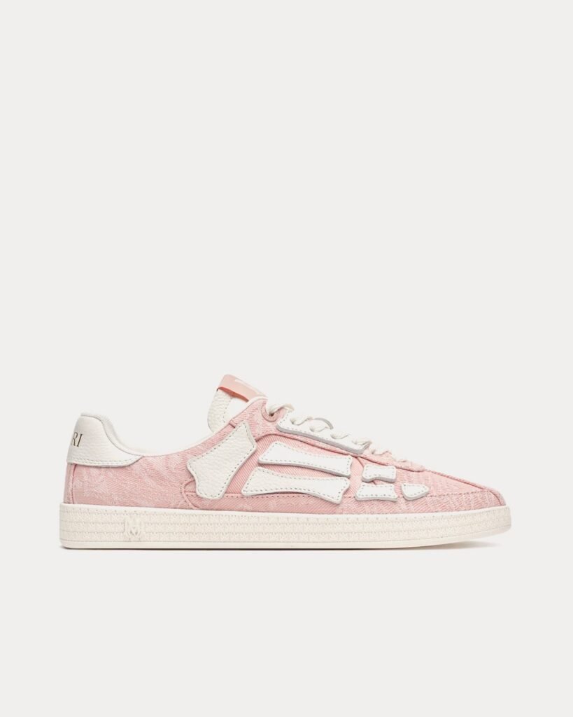 Baskets basses Pacific Bones en denim bandana couleur sable du soir