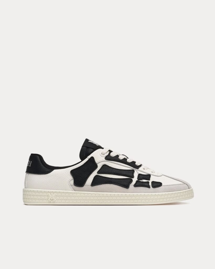 Baskets basses Pacific Bones blanches/noires