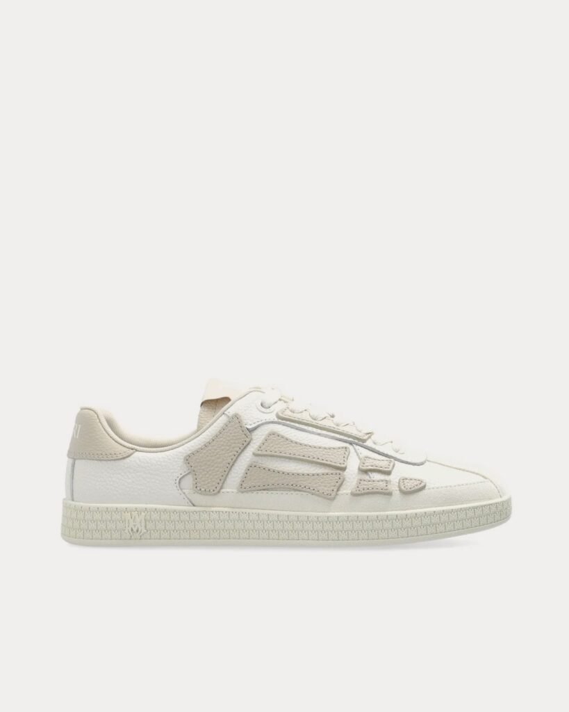 Baskets basses Pacific Bones blanches/bouleau