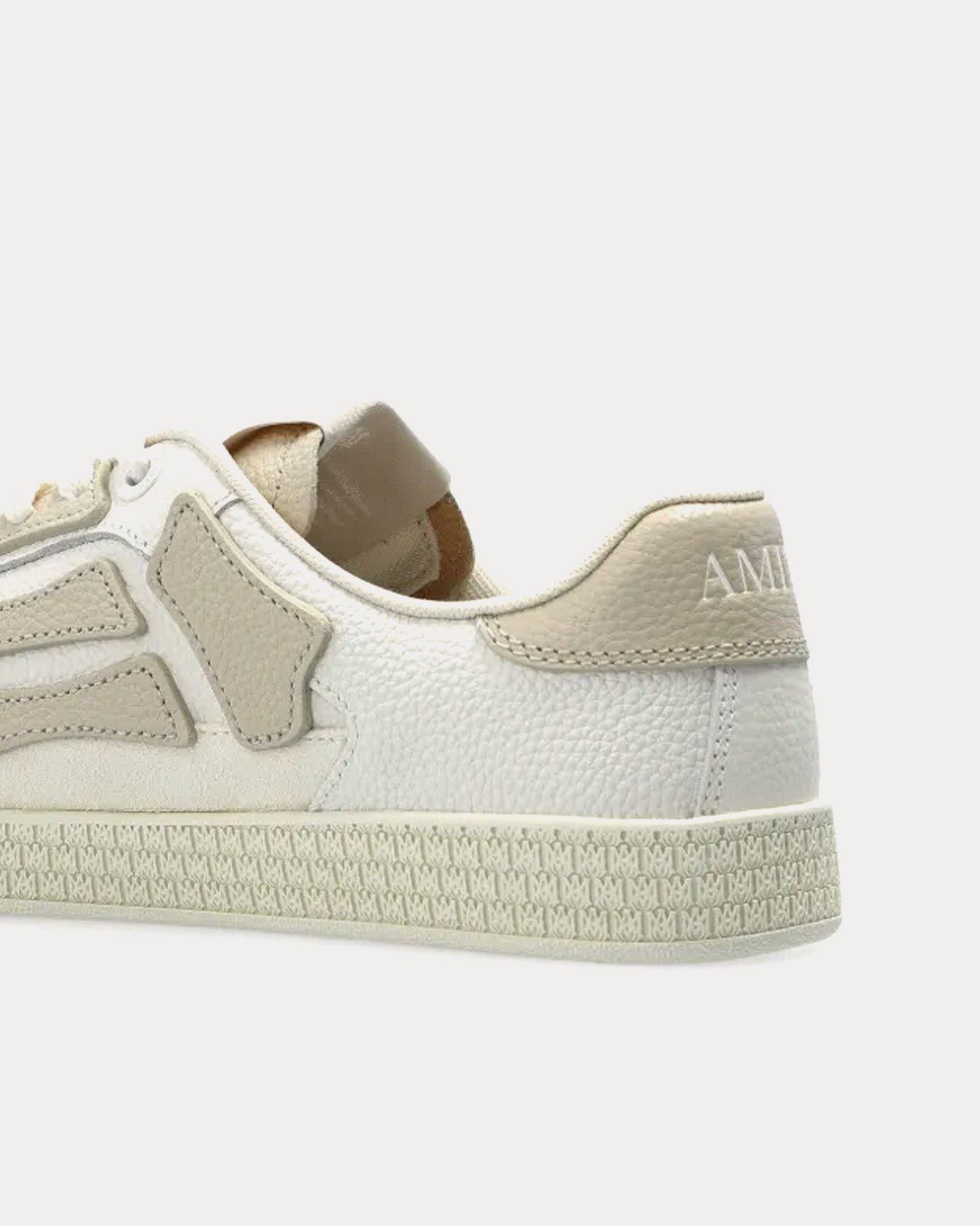 Baskets basses Pacific Bones blanches/taupes – Image 3