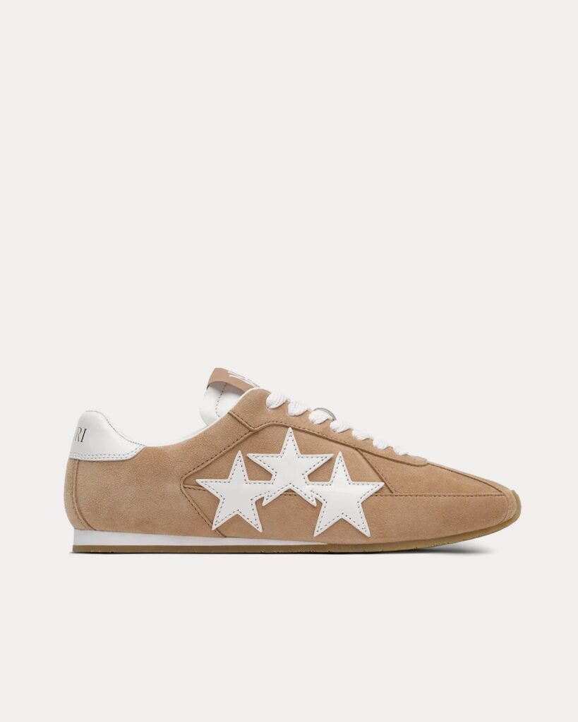 Baskets basses Pacific Flat en daim camel