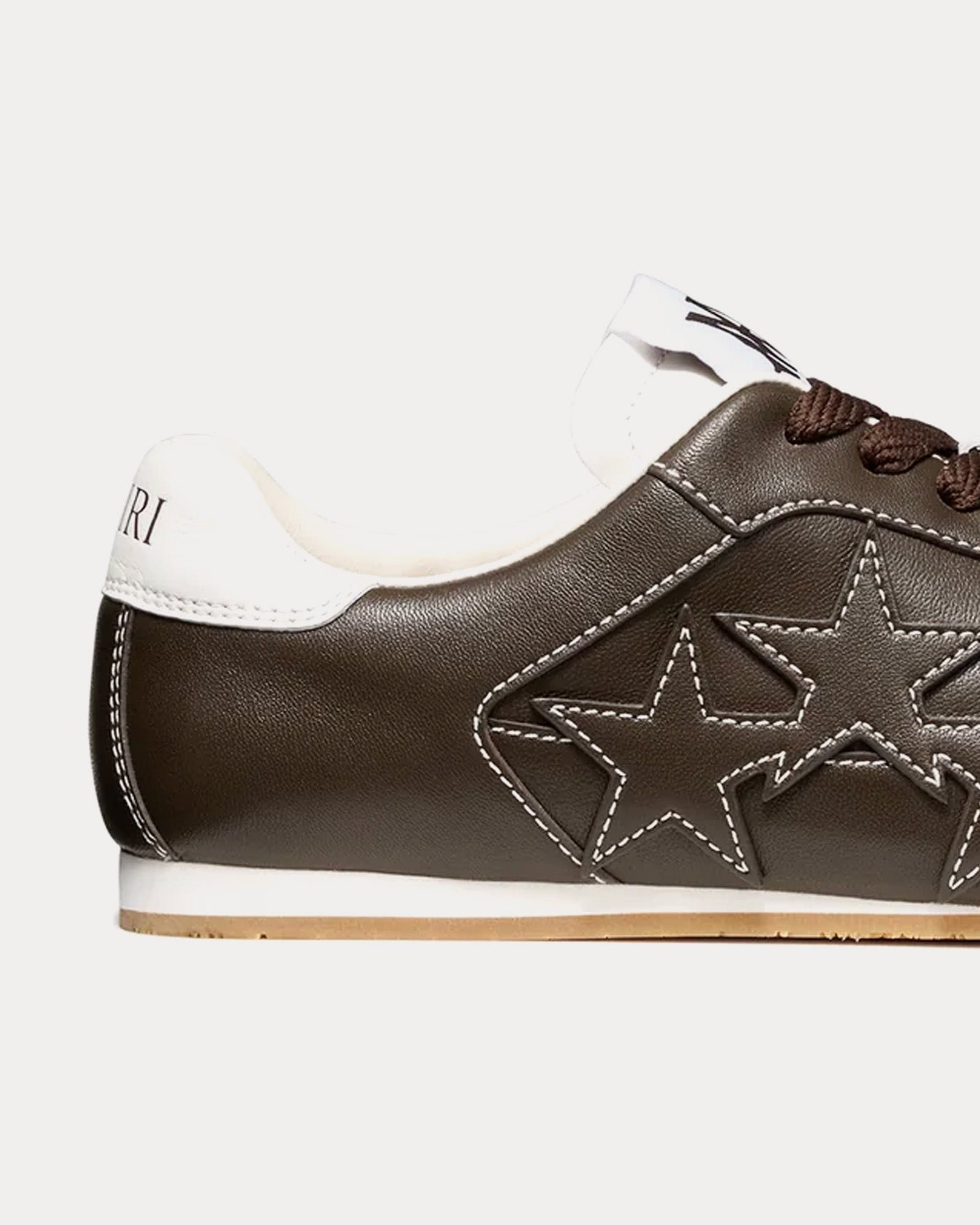 Baskets basses Pacific Flat en cuir marron foncé – Image 5