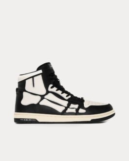 Baskets montantes Skel-Top Hi noires et blanches