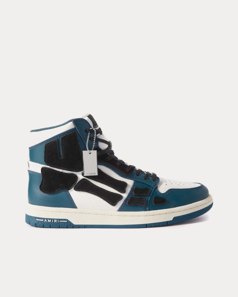 Baskets montantes Skel-Top Hi bleu marine/blanc