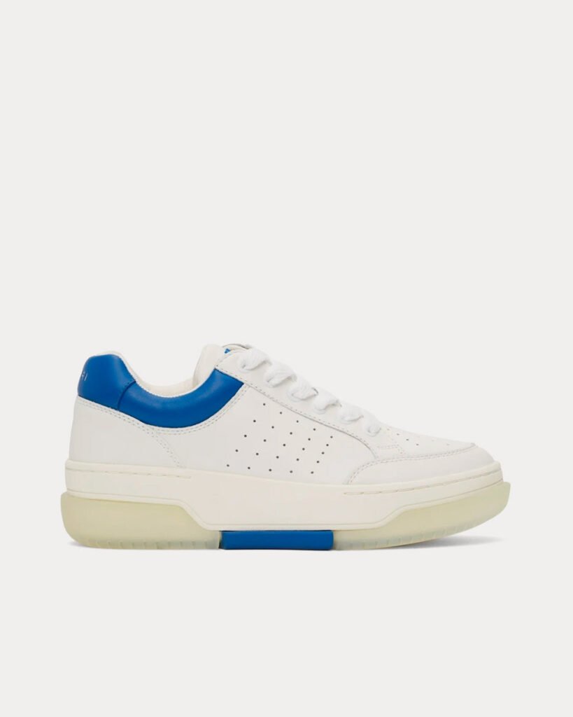 Baskets basses Stadium blanches/bleues