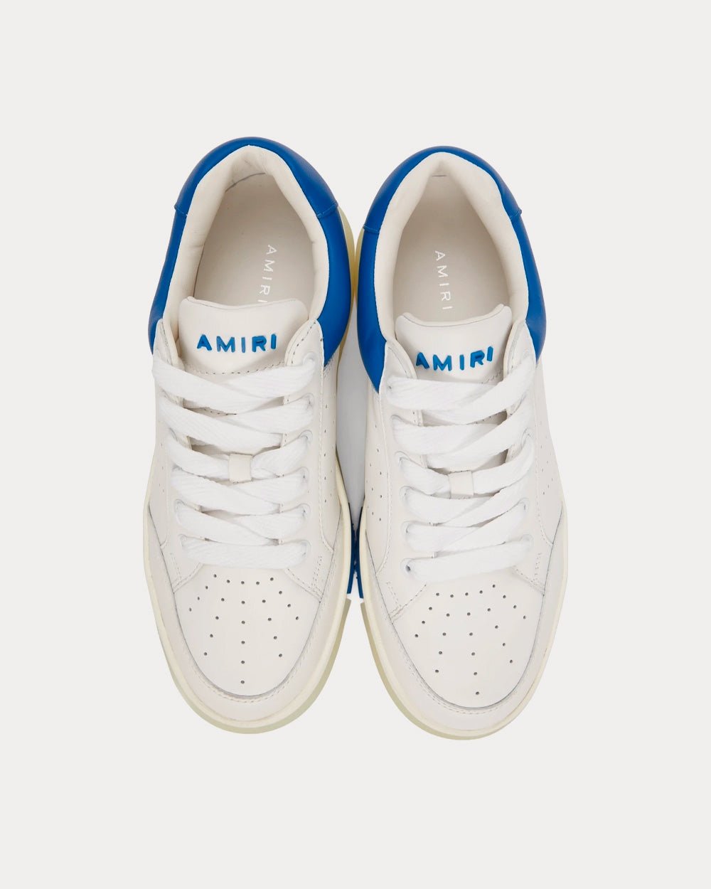 Baskets basses Stadium blanches/bleues – Image 2