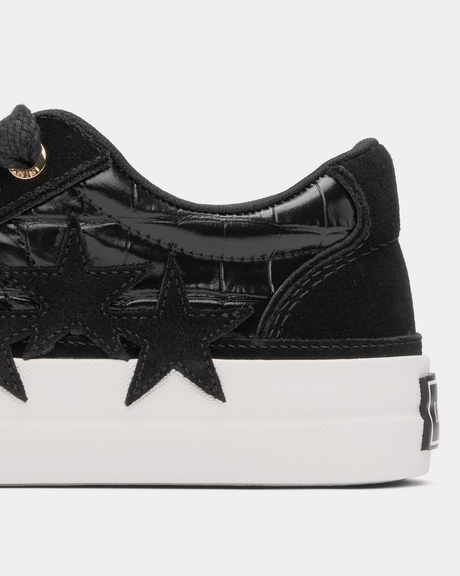 Baskets basses noires Sunset Skate à imprimé crocodile – Image 4