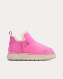 Bottes Malibu en daim rose
