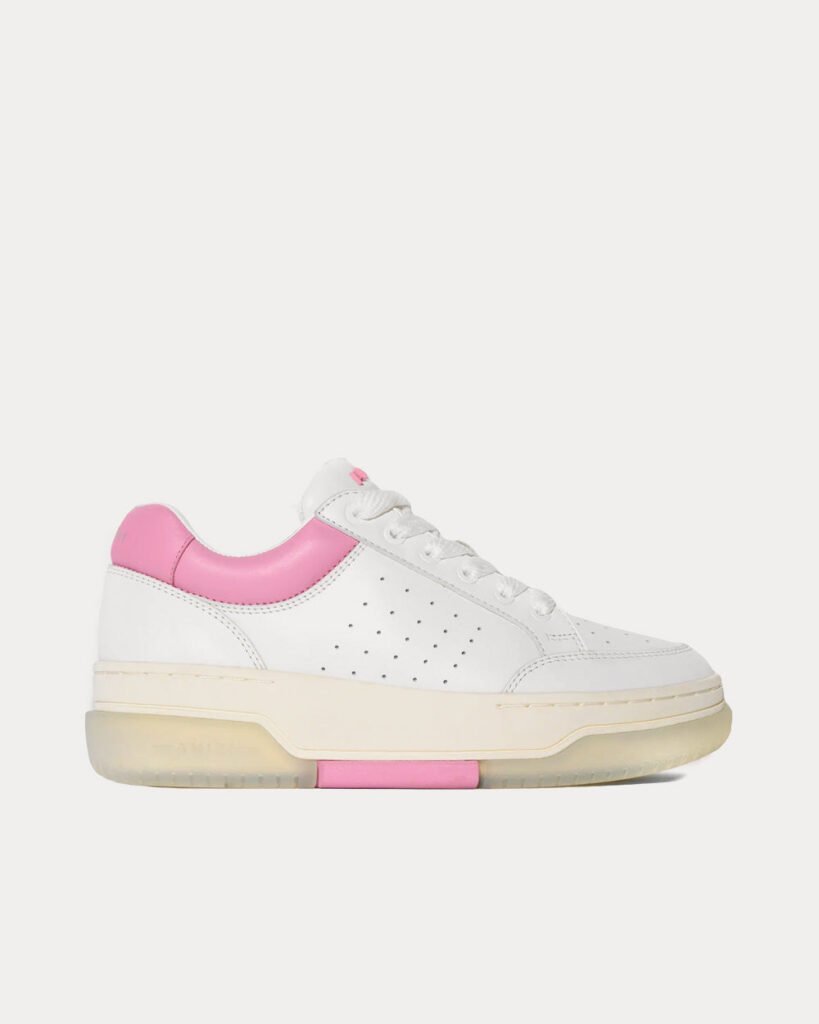 Baskets basses Stadium Low blanches/roses