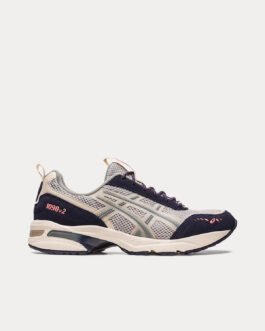 AsicsGEL-1090v2 Mid Grey / Oatmeal Low Top Sneakers