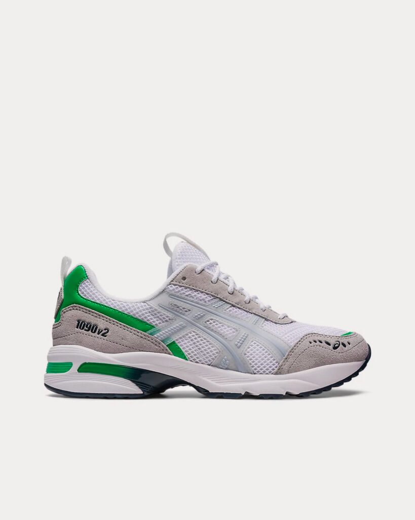 AsicsGEL-1090v2 blanc / Glacier gris Chaussures de running