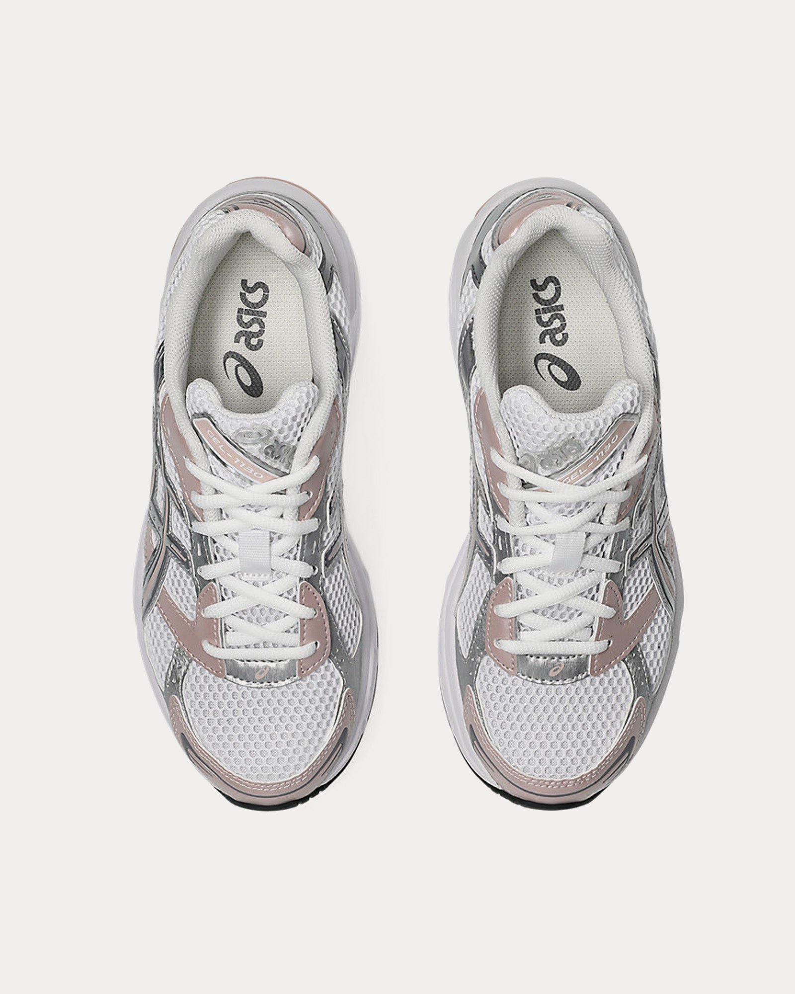 AsicsGel-1130 White / Neutral Pink Low Top Sneakers – Image 2