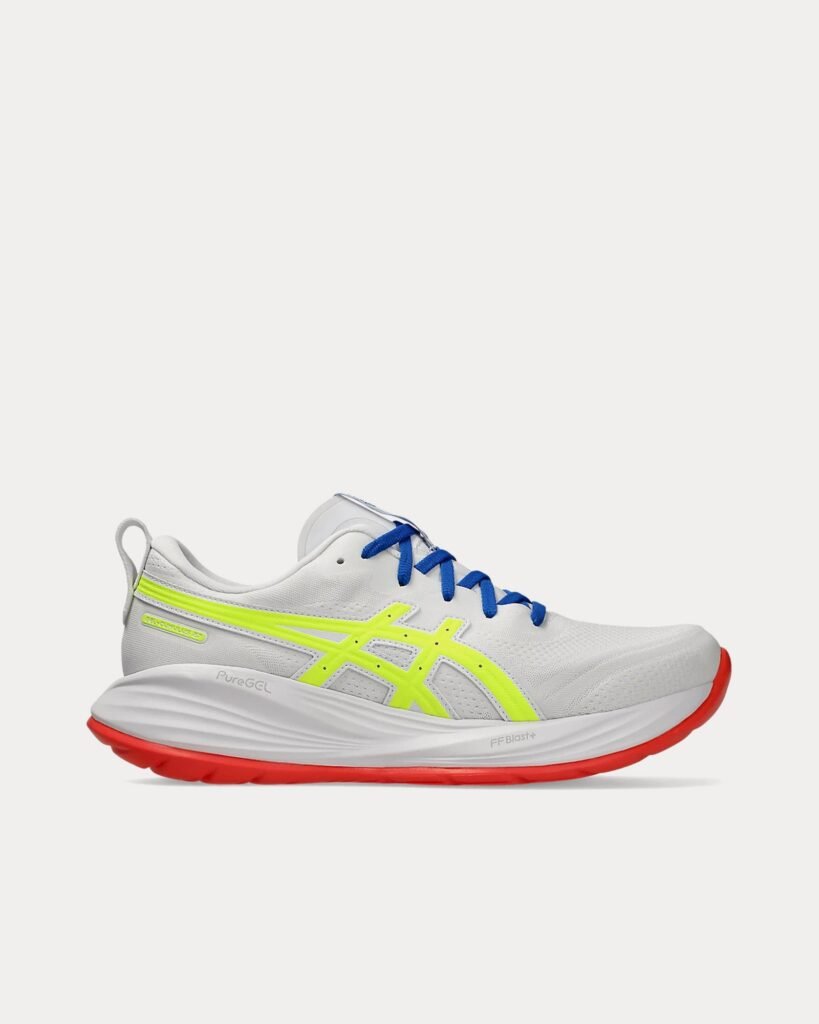 Gel-Nimbus 27 'Asics Track Club' blanc / Safety Yellow Chaussures de running