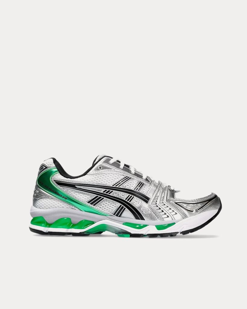 AsicsGel-Kayano 14 blanc / Malachite vert Sneakers basses