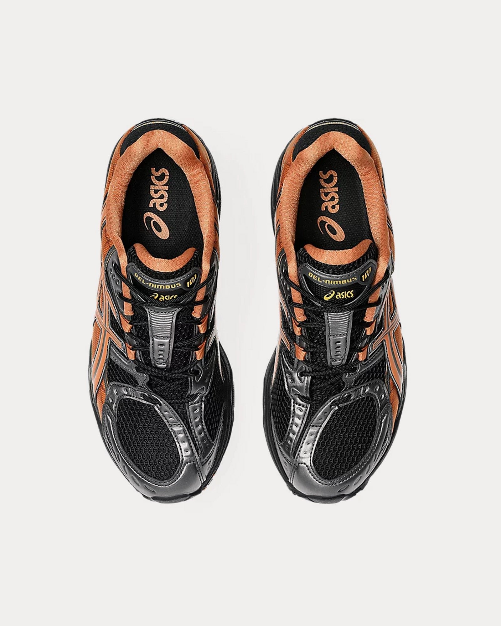 AsicsGel-Nimbus 10.1 Black / Rust Orange Low Top Sneakers – Image 2