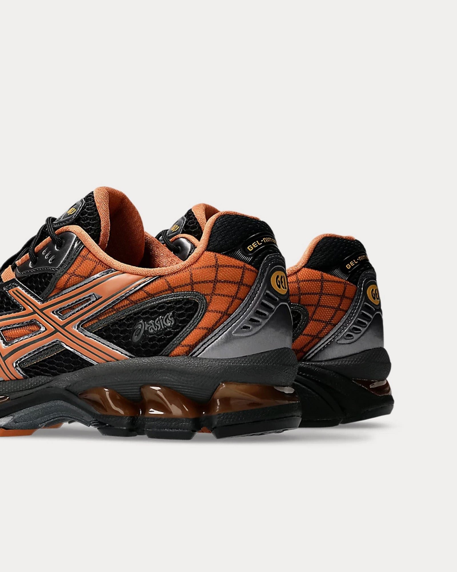 AsicsGel-Nimbus 10.1 Black / Rust Orange Low Top Sneakers – Image 4