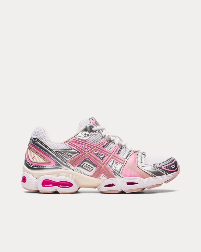 AsicsGel-Nimbus 9 blanc / Pure Silver / rose Sneakers basses