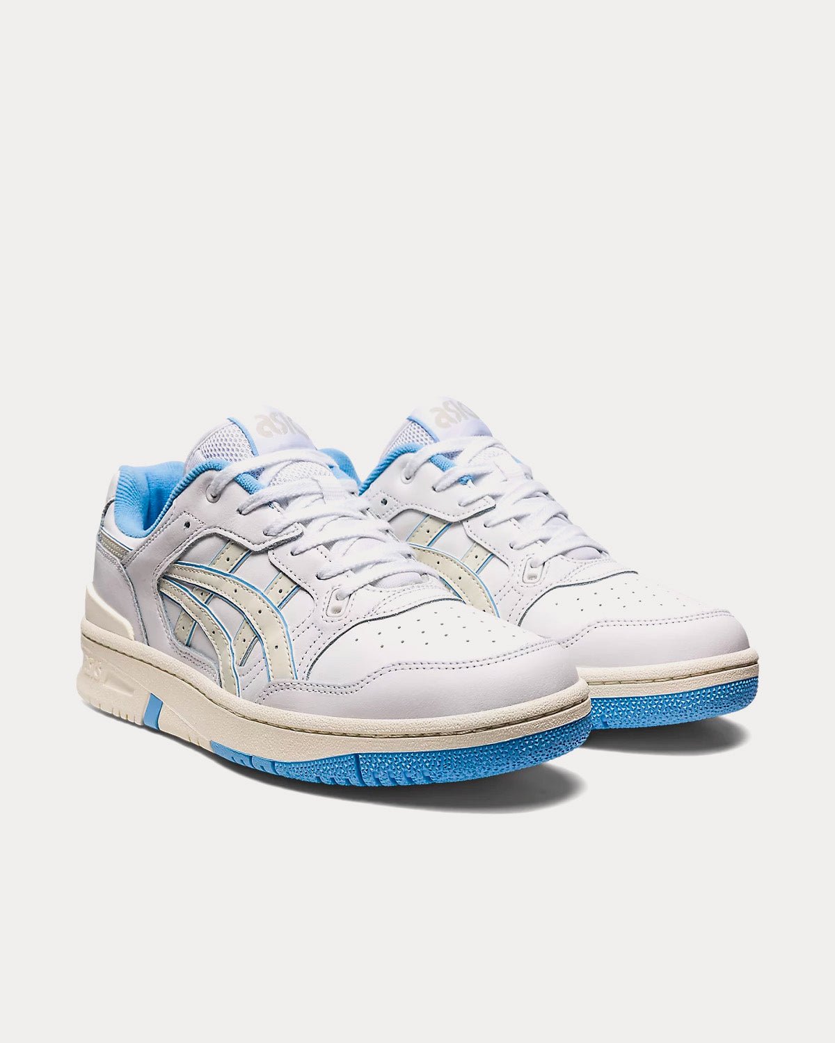 EX89 White / Cream / Blue Low Top Sneakers – Image 3