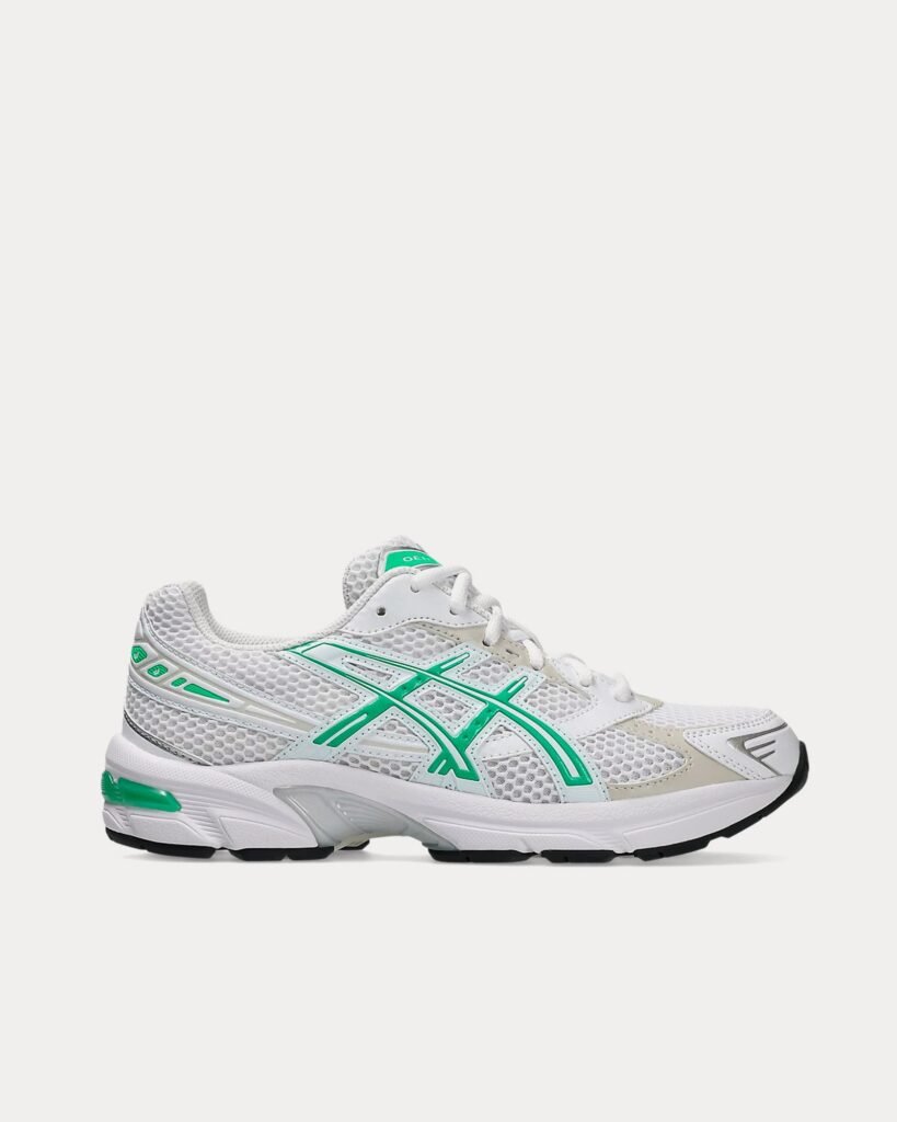 AsicsGel-1130 blanc / Malachite vert Sneakers basses