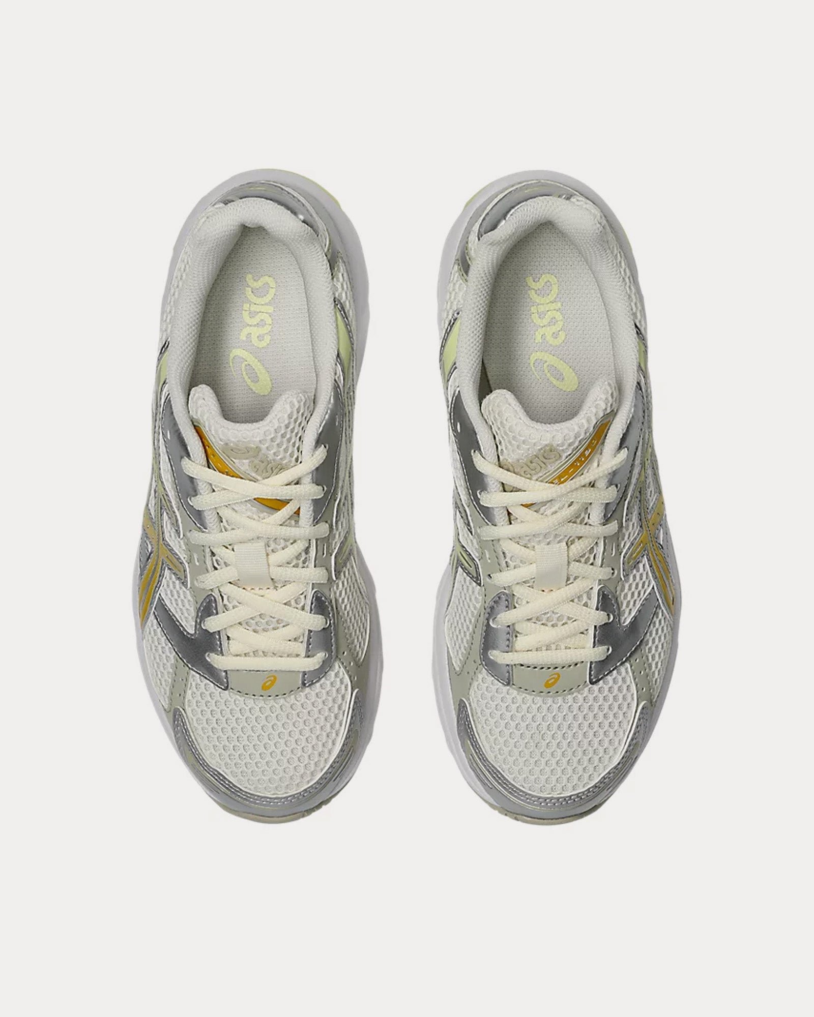 AsicsGel-1130 Cream / Pure Silver / Yellow Low Top Sneakers – Image 2