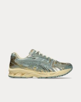AsicsGel-Kayano 14 'Aged Metal' Pure Gold / Cold Moss Low Top Sneakers
