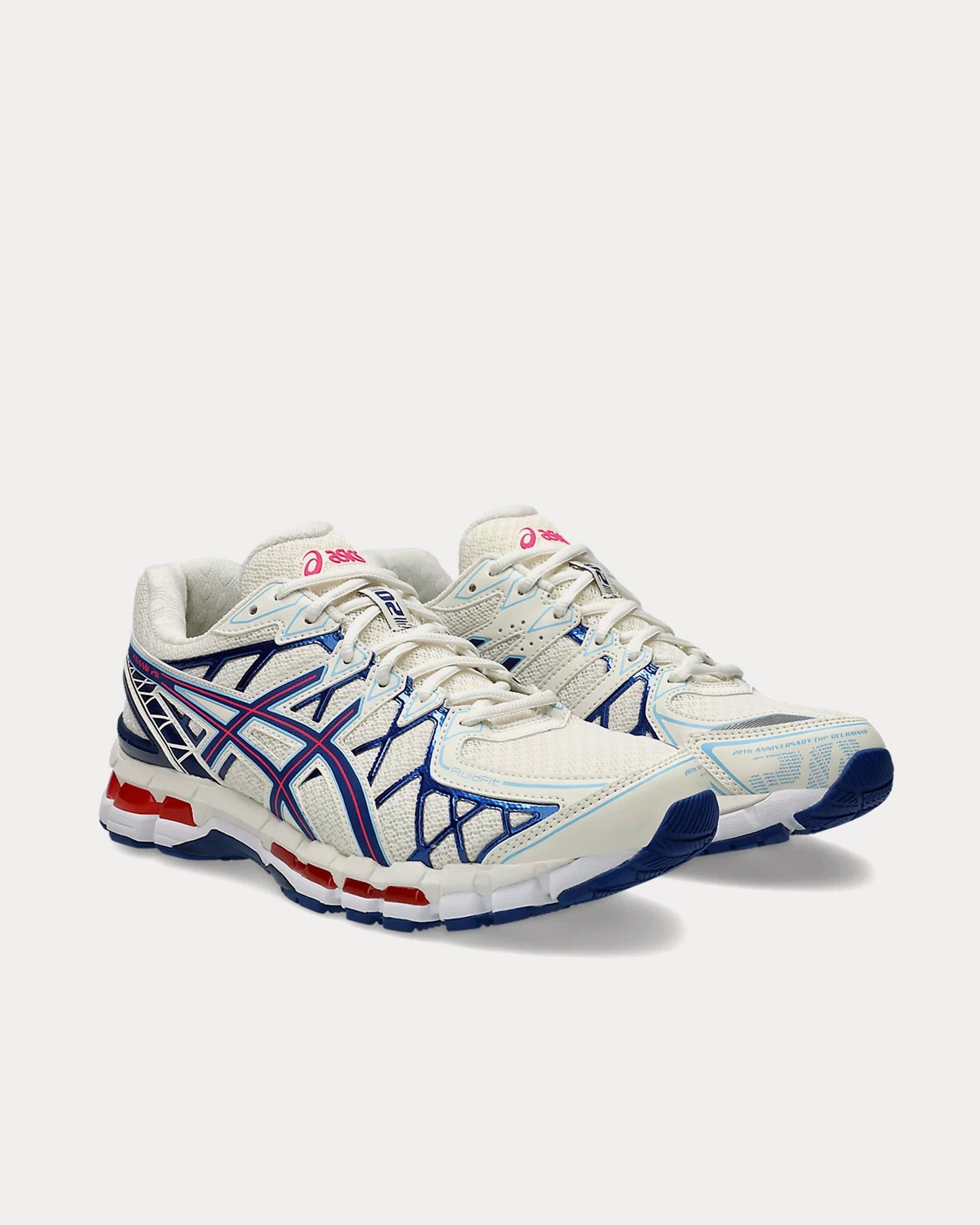 AsicsGel-Kayano 20 Cream / Deep Marine Low Top Sneakers – Image 3