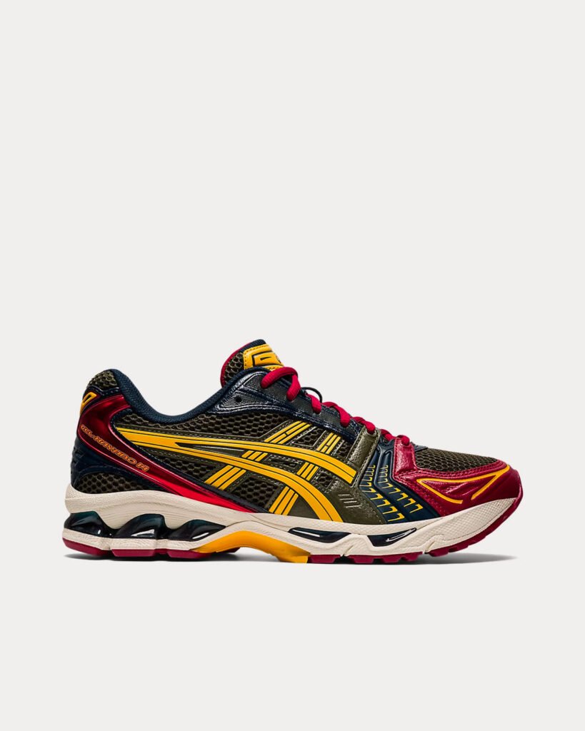 AsicsGel-Kayano 14 Olive toile / Honey Sneakers basses