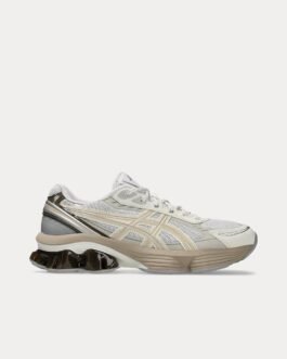 AsicsGel-Kinetic Fluent White / Marzipan Low Top Sneakers