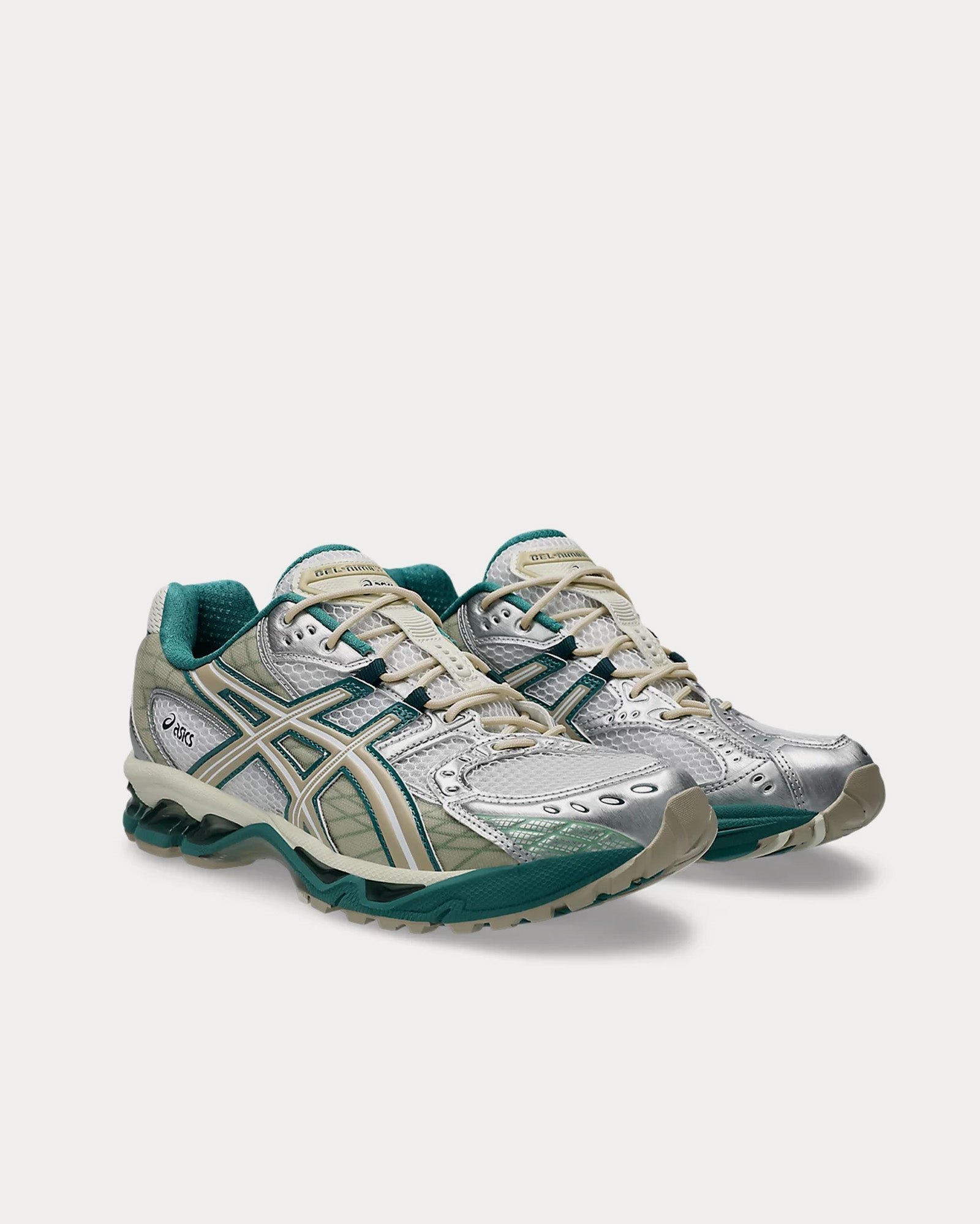 AsicsGel-Nimbus 10.1 White / Rainy Lake Low Top Sneakers – Image 3