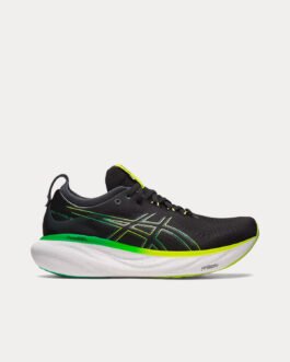 AsicsGel-Nimbus 25 Black / Lime Zest Running Shoes