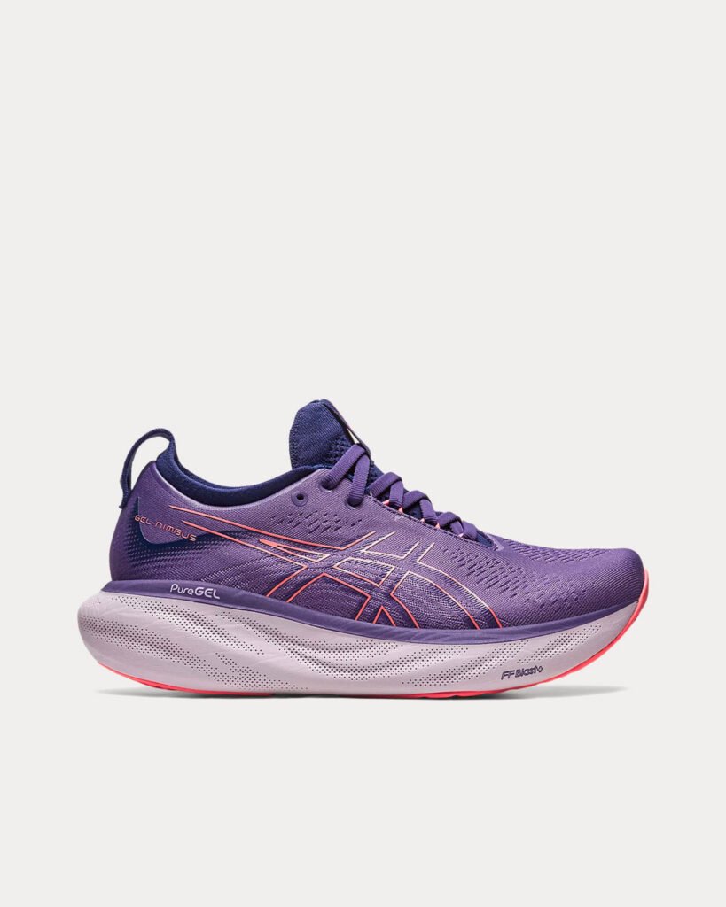 AsicsGel-Nimbus 25 Dusty Purple / Papaya Chaussures de running