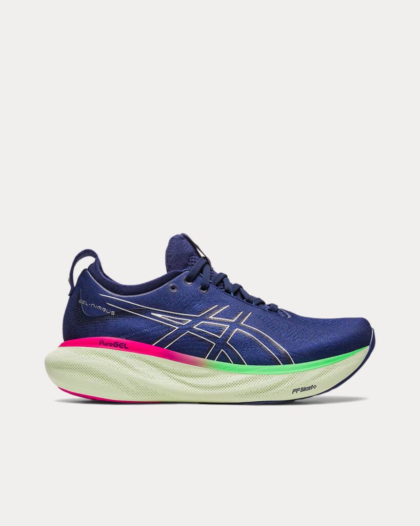 AsicsGel-Nimbus 25 Indigo bleu / Pure Silver Chaussures de running