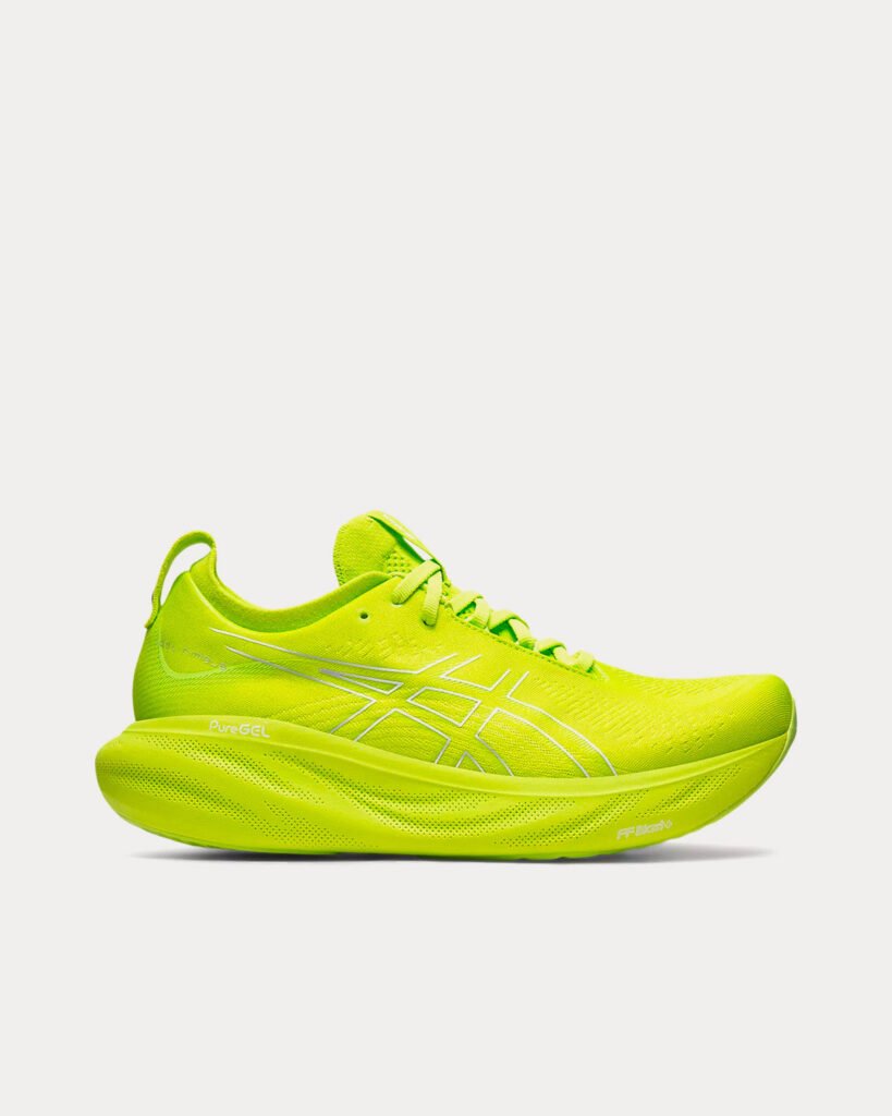 AsicsGel-Nimbus 25 Lime Zest / blanc Chaussures de running